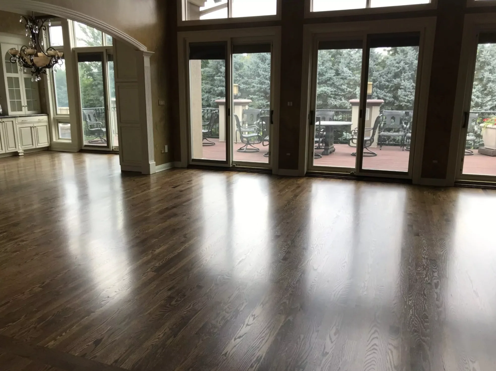 completed hardwood floor sanding Fairfield County CT