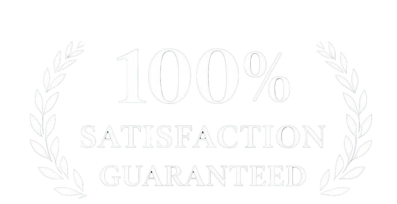 100% satisfaction guaranteed badge