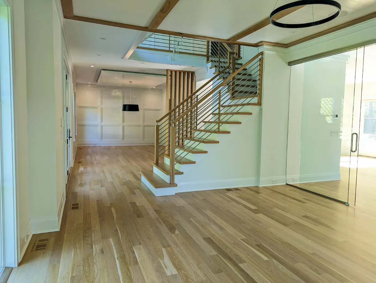 Darien CT neighborhood with hardwood floors