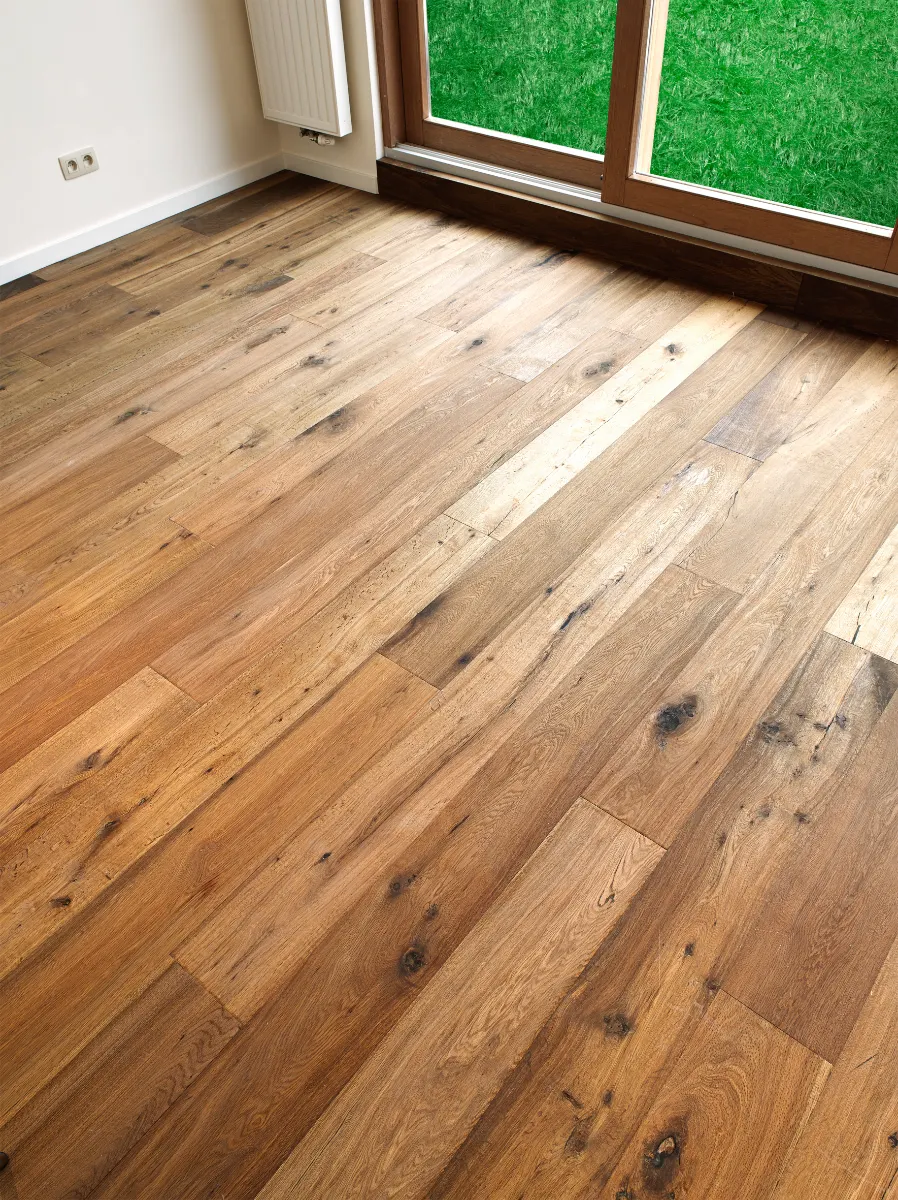 hardwood floor installation detail